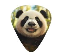 LLKGOT Panda portrait photo Picture Guitar plectrum 12 pieces with three thickness plectrum combinations suitable for bass and ukulele