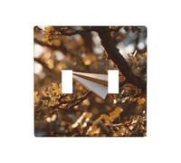 LLKGOT Paper plane on a branch picture Switch cover decorative wall panel suitable for residential and commercial areas 4.5x4.5 In
