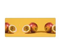 LLKGOT Passion Fruit Close-up Pattern Gaming Mouse pad XXL Large Mouse Mat Long Extended Mouse Pad Desk Mat Non-Slip Rubber Mice Pads Stitched Edges Thin Pad 31.5 x 11.8 x 0.12 in