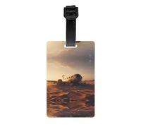 LLKGOT Plane Wreckage Picture Luggage Tags and Travel Bag Tags are Suitable for Both Men and Women to Prevent Luggage