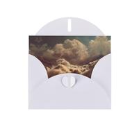 LLKGOT Raging Floods Picture Greeting Card - Premium Pearlescent Paper Double Sided Pearl Effect Design