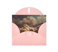 LLKGOT Raging Floods Picture Greeting Card - Premium Pearlescent Paper Double Sided Pearl Effect Design