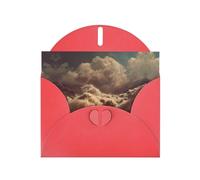 LLKGOT Raging Floods Picture Greeting Card - Premium Pearlescent Paper Double Sided Pearl Effect Design