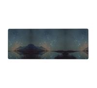 LLKGOT Shining Star Pattern Gaming Mouse pad XXL Large Mouse Mat Long Extended Mouse Pad Desk Mat Non-Slip Rubber Mice Pads Stitched Edges Thin Pad 31.5 x 11.8 x 0.12 in