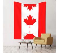 LLKGOT Solid Color Canadian Flag picture Tapestry wall decoration, soft and durable, suitable for decorating walls or bed covers