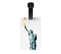 LLKGOT Statue of Liberty Picture Luggage Tags and Travel Bag Tags are Suitable for Both Men and Women to Prevent Luggage