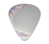 LLKGOT The colorful version of the crescent moon Picture Guitar plectrum 12 pieces with three thickness plectrum combinations suitable for bass and ukulele
