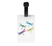 LLKGOT The Four Dragonfly Brothers Picture Luggage Tags and Travel Bag Tags are Suitable for Both Men and Women to Prevent Luggage