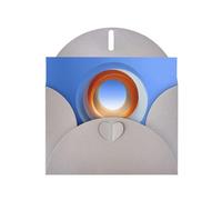 LLKGOT The Halo Of Color Picture Greeting Card - Premium Pearlescent Paper Double Sided Pearl Effect Design