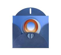 LLKGOT The Halo Of Color Picture Greeting Card - Premium Pearlescent Paper Double Sided Pearl Effect Design