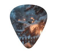 LLKGOT The Lone Lamp Under the Cedars Picture Guitar plectrum 12 pieces with three thickness plectrum combinations suitable for bass and ukulele