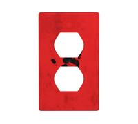 LLKGOT The Mark of Terror Pattern Dual socket wall panel household power cover durable for decorative sockets and switches