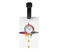LLKGOT The Passing time Picture Luggage Tags and Travel Bag Tags are Suitable for Both Men and Women to Prevent Luggage