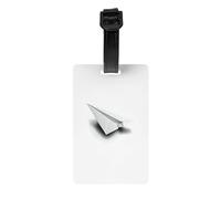 LLKGOT The Plane Carrying Dreams Picture Luggage Tags and Travel Bag Tags are Suitable for Both Men and Women to Prevent Luggage