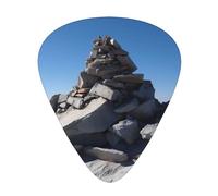 LLKGOT The stone on the mountain top Picture Guitar plectrum 12 pieces with three thickness plectrum combinations suitable for bass and ukulele