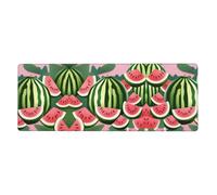 LLKGOT Watermelon in Midsummer Pattern Gaming Mouse pad XXL Large Mouse Mat Long Extended Mouse Pad Desk Mat Non-Slip Rubber Mice Pads Stitched Edges Thin Pad 31.5 x 11.8 x 0.12 in