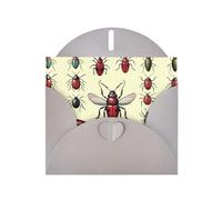 LLKGOT Weird Bugs Picture Greeting Card - Premium Pearlescent Paper Double Sided Pearl Effect Design