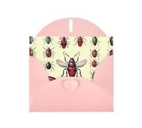 LLKGOT Weird Bugs Picture Greeting Card - Premium Pearlescent Paper Double Sided Pearl Effect Design