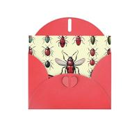 LLKGOT Weird Bugs Picture Greeting Card - Premium Pearlescent Paper Double Sided Pearl Effect Design