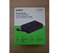 (LLL) Belkin USB Powerbank, 10,000mAh, Black, Intergrated Cable, New