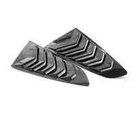 LLL6zzzK 2pcs Car Rear Side Window Louvers for Ford Mustang 2015-2020,Car Side Rear Triangular Window Spoiler Shutter Window Glass Car Accessories,C-Carbon Fiber