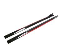 LLL6zzzK Car Body Side Skirts for Ford KA II 2009 2010 2011 2012 2013 2014 2015 2016,Side Skirt Extension Side Steps Running Boards Anti-Collision Protector Accessories,A-Gloss Black-Red