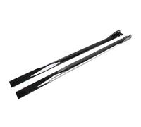 LLL6zzzK Car Body Side Skirts for Infiniti QX70 2013-2020 2021 2022 2023 2024 2025,Side Skirt Extension Side Steps Running Boards Anti-Collision Protector Accessories,A-Gloss Black-White