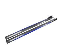 LLL6zzzK Car Body Side Skirts for Toyota Gaia (M10G) 1998-2000 2001 2002 2003 2004,Side Skirt Extension Side Steps Running Boards Anti-Collision Protector Accessories,B-Carbon Look-Blue
