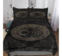 LLLBBB Viking Myth Comforter Cover Bedding Set Kids Duvet Cover Bedspread Cover with Pillowcase Soft Quilt Cover for Youth And Adult King(220x240cm)