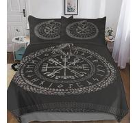 LLLBBB Viking Myth Duvet Cover Print Bedding Comforter Cover for Boys And Girls Soft Microfiber Quilt Cover 2 Piece with Pillowcase Single(135x200cm)