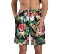 LLLGSH Custom Face Swim Shorts - Personalized Photo Face Swim Trunks - Custom Mens Swim Shorts -Funny Beach Shorts with Face Photo Printed - with Pocket,Summer Beach Vacation