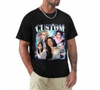 LLLGSH Customized T-Shirt - Design Your Own - Customise with Text & Photo - Ultra Soft for Men & Women - Perfect for Stag/Hen Events, Birthdays, Christmas & Memorial Gifts