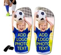 LLLGSH Personalised Football Shin Pads - Custom Shin Guards - Add Name, Number and Photos to Shin Guards - durable, non-slip, suitable for children and adults, 4 size