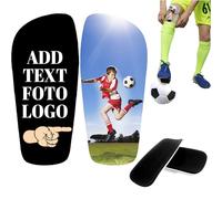 LLLGSH Personalized shin guards - Custom photo shin pads - with Your/Image/Text/Logo - Small & Lightweight - Impact-Resistant Shin Guards for Boys and Girls - Adult & Junior Sizes