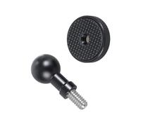 LLLmhuaa 17mm Ball Head 1/4 Screw Adapter Aluminum Motorcycle Phone Holder Adapter Simple Installation for Phone Mounts & Tripods