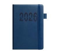LLLmhuaa 2026 Day Planner 360 Pages Hardcover Leather Daily Journal 2026 Academic Elastic Band Closure for Scheduling Professional Meeting