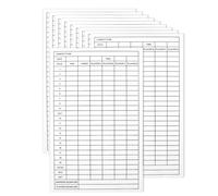 LLLmhuaa 5/10pcs Golfs Scorecard Coated Paper Cards Light Weight Portable Competition Scorecards Easy to Use Sports Score Cards