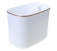 LLLmhuaa Cabinet Door Hanging Trash Can For Kitchen Large Capacity Garbage Basket Bathroom Wall Mounted Small Bin With Lid Beautiful Appearance Can