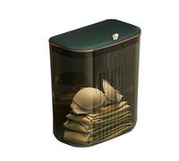 LLLmhuaa Cabinet Door Hanging Trash Can For Kitchen Large Capacity Garbage Basket Bathroom Wall Mounted Small Bin With Lid Beautiful Appearance Can