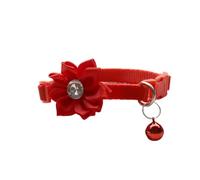 LLLmhuaa Cute Adjustable Wedding Crystal Collars Breakaway Collar With Flower Elegant Crystal For Pet Salons Dog Necklace For Large Dogs