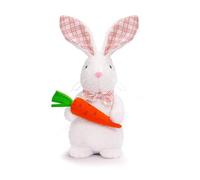 LLLmhuaa Easter Bunnies Decorations Simulation Plush Toy Figurine Desktop Artificial Animal Model For Easter Day Decor Spring Ornaments