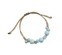 LLLmhuaa Elegant Ceramic Sturdy Wrist Chain Accessory Featuring a Glossy Surfaces Designed for Comfort and Durability Travel Friendly