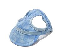 LLLmhuaa Small Pet Baseball Hat for Outdoor Walking Outdoor Activity Dog Sun Protective for Bichons Adjust Rope Dogs Pet Baseball Hat with Ear Holes