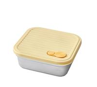 LLLmhuaa Square Meal Prep Box with Separators Leak-proof Lid for Travel Work & Food Organization Portable Divid Lunch Box