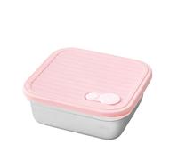 LLLmhuaa Square Meal Prep Box with Separators Leak-proof Lid for Travel Work & Food Organization Portable Divid Lunch Box