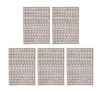 LLLucky 5Pcs 3mm Alphabet Letters Numbers Chunky Glitter Epoxy Resin Decorative Stickers Silver