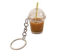 LLLucky Cute Bubble Tea Keychain Charms KawaiiCar Backpack Keyring Bag Pendant Couple Gift Mini Cup Pendants with Keychain Rings