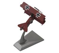 Lllunimon 1/72 Fokker Dr.I Triplane Fighter Model Diecast Metal Finished Alloy War I Aircraft Red Baron Model Hobby Gifts