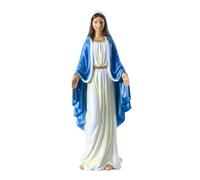 Lllunimon 18 Inch Virgin Mary Statue, Our Lady of Grace Blessed Mother Statues, Catholic Sculpture Christian Religious Figurine Garden Outdoor