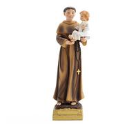Lllunimon 8.8Inch San Antonio De Padua Statue, Holy Religious St. Anthony with Child Jesus Figurine, Resin Catholic Gift